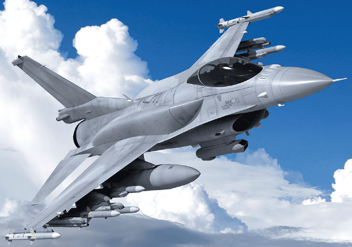 F16 in flight